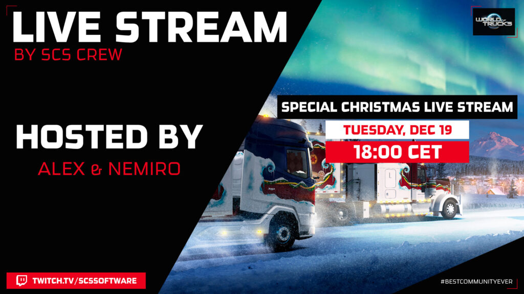ETS 2 & ATS – Yılbaşı Etkinliği 2023 Başladı 4 special christmas live stream 2023 scs software