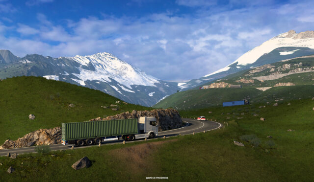 ETS 2 İsviçre’nin Yenilenen A9 Otoyolu ve Furka Geçidi