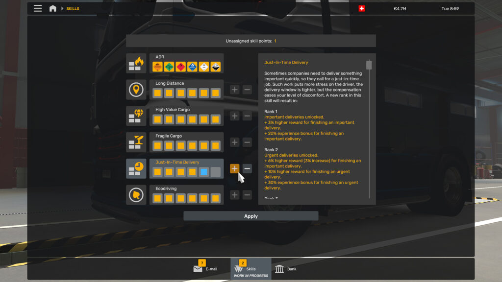 Euro Truck Simulator 2 - 1.50 Güncellemesi Deneysel Beta 7 Skills