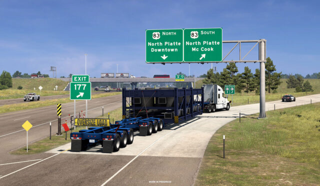 American Truck Simulator – Nebraska için Special Transport Rotaları