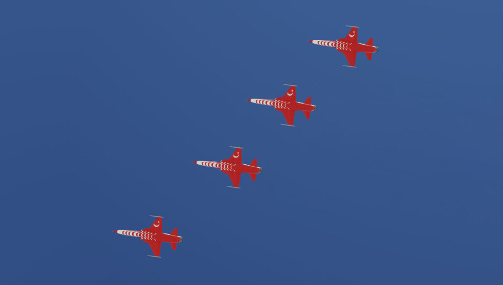 Microsoft Flight Simulator – SC Designs F-5E için Türk Yıldızları Livery 1 microsoft flight simulator turk yildizlari livery f5 1