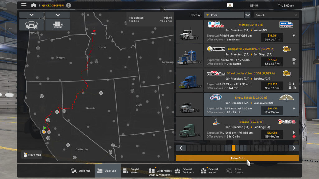 American Truck Simulator – 1.50 Güncellemesi 7 Quick Job
