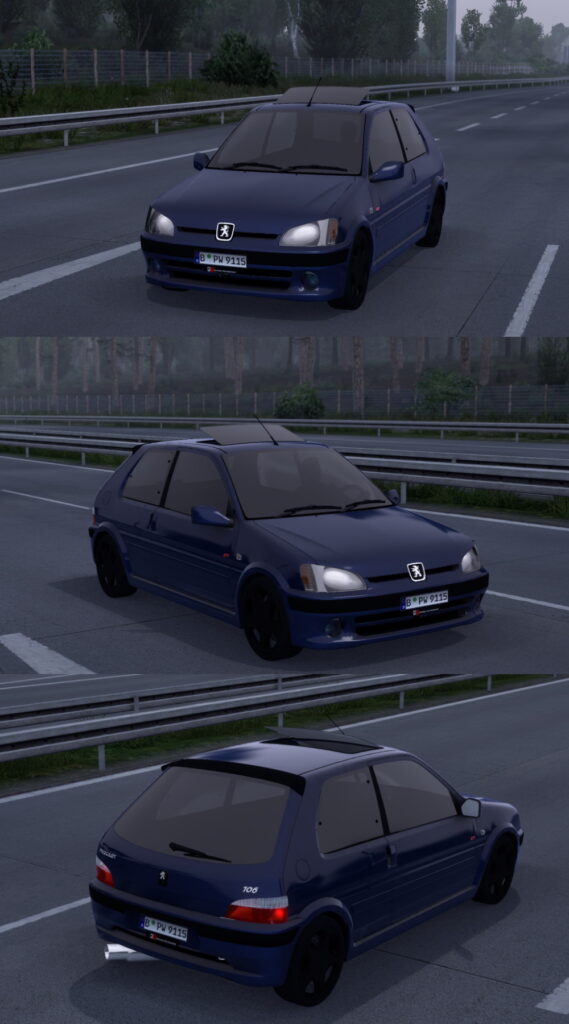 ETS 2 Peugeot 106 Rallye S2 Mod 1 Peugeot 106 Rallye S2 1.1 1.51x 1