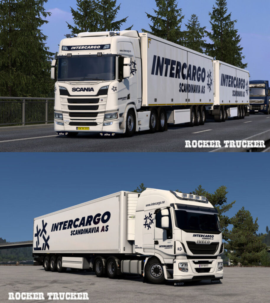 ETS 2 Intercargo Scandinavia Skin Pack v1.1 1 Intercargo Scandinavia Skin Pack v1.1 3