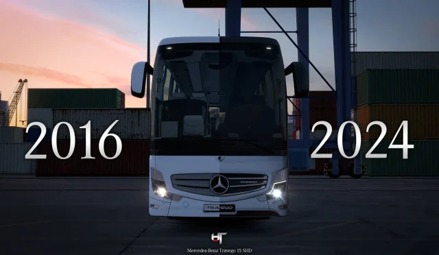ETS2 – Mercedes Benz New Travego 15 SHD V1.54 Modu – 1.54